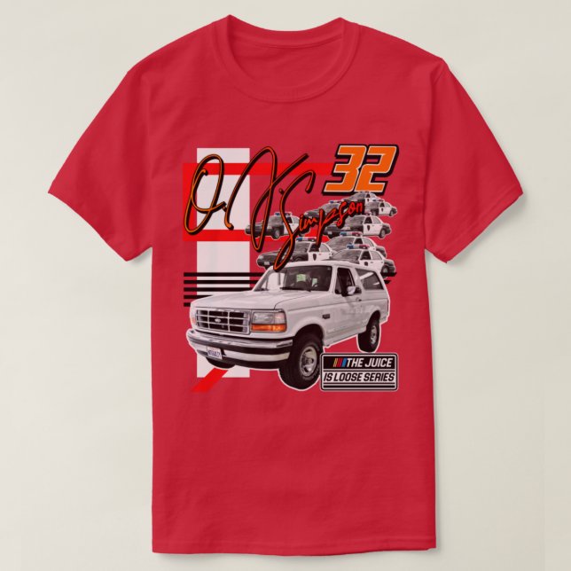 Retro The Juice is Loose OJ Chase Race 90s Style D T-Shirt (Design Front)