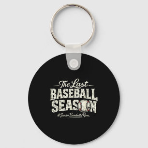Retro the last baseball season senior baseball mum key ring