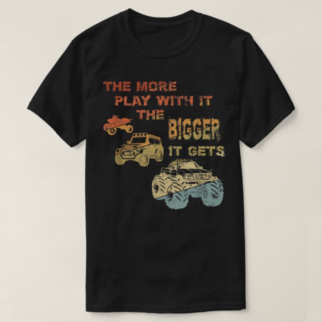 Retro The More I Play With It  T-Shirt (Design Front)