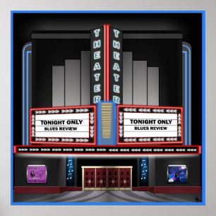 Retro Theatre Poster