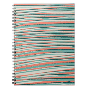 Retro Themed Striped Photo Notebook