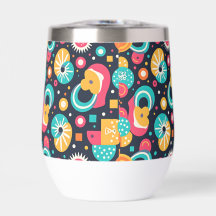 Retro Themed Water Bottle Insulated Tumbler