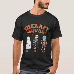 Retro Therapy Squad Slp Ot Pt Team Halloween Funny T-Shirt
