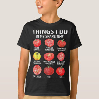 Retro Things Do In Spare Time Tomatoes Tomato T-Shirt
