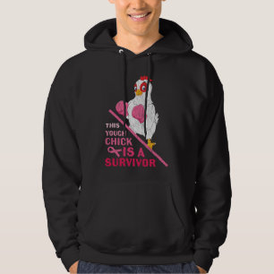 Retro This Chick Breast Cancer Awareness Survivor Hoodie