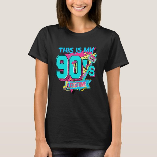 Retro This Is My 90s Costume 90s Vibes Take Me Bac T-Shirt (Front)