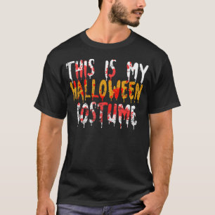 Retro This is My Halloween Costume Men Women Hall T-Shirt