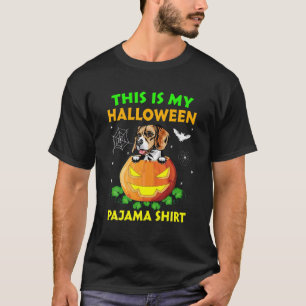 Retro This Is My Halloween Pajama Beagle T-Shirt