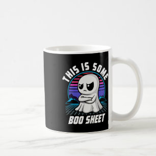Retro This Is Some Boo Sheet Cute Ghost Halloween Coffee Mug