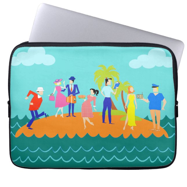 Retro Three Hour Tour Laptop Sleeve (Front)