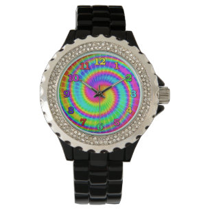 Retro Tie Dye Hippie Psychedelic 2 Watch