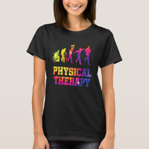 Retro Tie Dye Physical Therapy Evolution  PT Thera T-Shirt