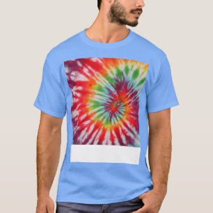 Retro Tie Dyed Pattern Colourful T-Shirt