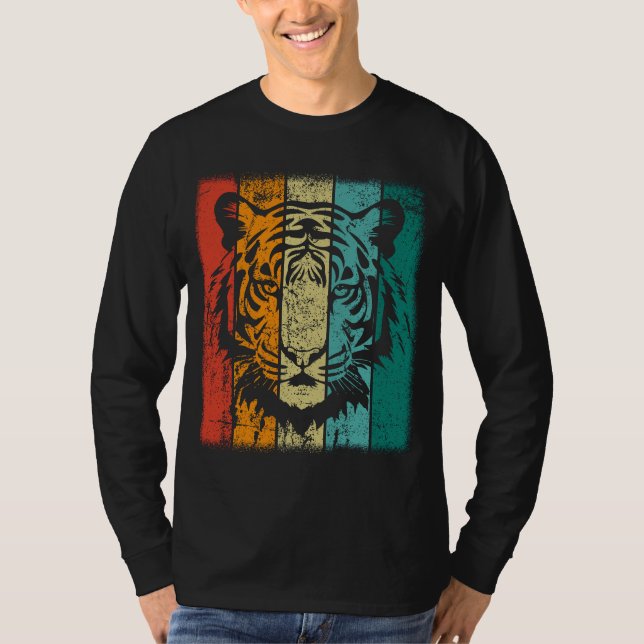 Retro Tiger Face T-Shirt (Front)