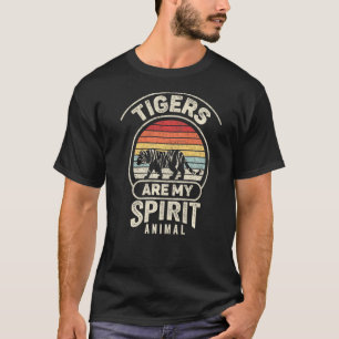 Retro Tigers Are My Spirit Animal Tiger T-Shirt