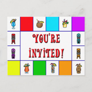 Retro Tiki Invite