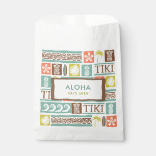 Retro Tiki Party Aloha Tropical Birthday Favour Bags