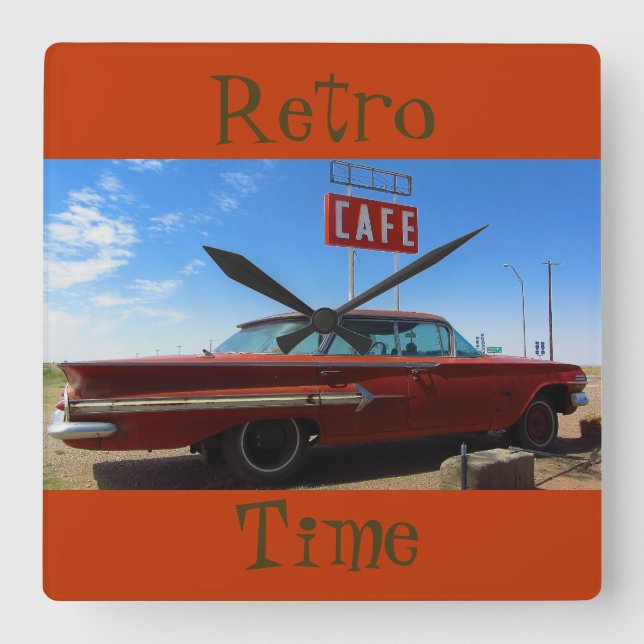 Retro Time Wall Clock by RoseWrites (Front)