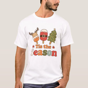 Retro Tis the Season Christmas Cute Holiday T-Shirt