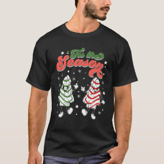 Retro Tis The Season Christmas Tree Cakes Debbie F T-Shirt