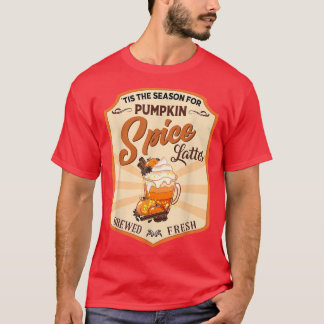 Retro Tis The Season For Pumpkin Spice Lattes Fall T-Shirt