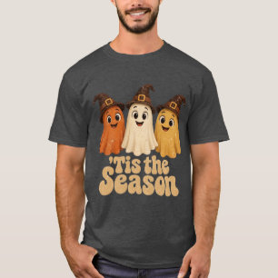 Retro Tis The Season Halloween Ghost Shirt