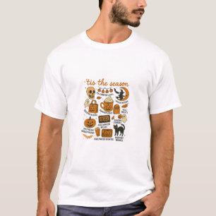 Retro Tis The Season Halloween Season Fall T-Shirt