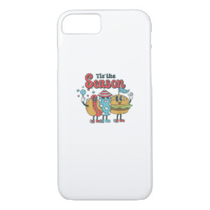 Retro Tis The Season Party In The Usa Family iPhone 8/7 Case
