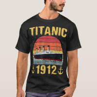 Retro Titanic 1912 Cruise Vessel Vintage Ship