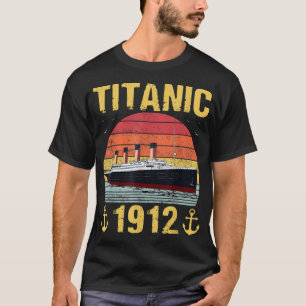 Retro Titanic 1912 Cruise Vessel Vintage Ship T-Shirt
