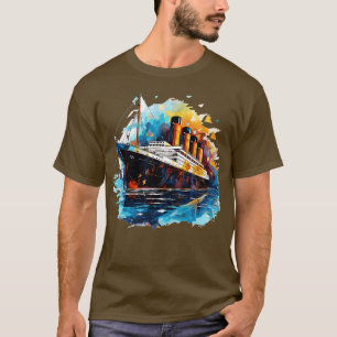 Retro Titanic Men Women Kids Vintage Titanic 3 T-Shirt