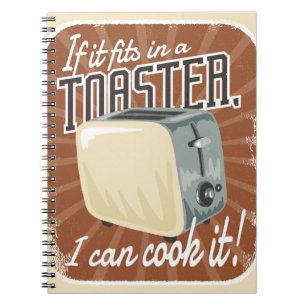 Retro Toaster Cooking Humour Notebook