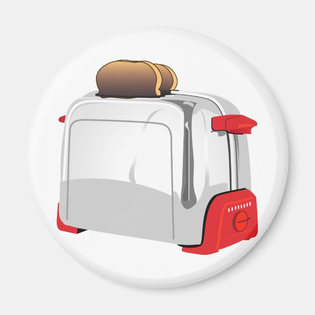 Retro Toaster Magnet (Front)