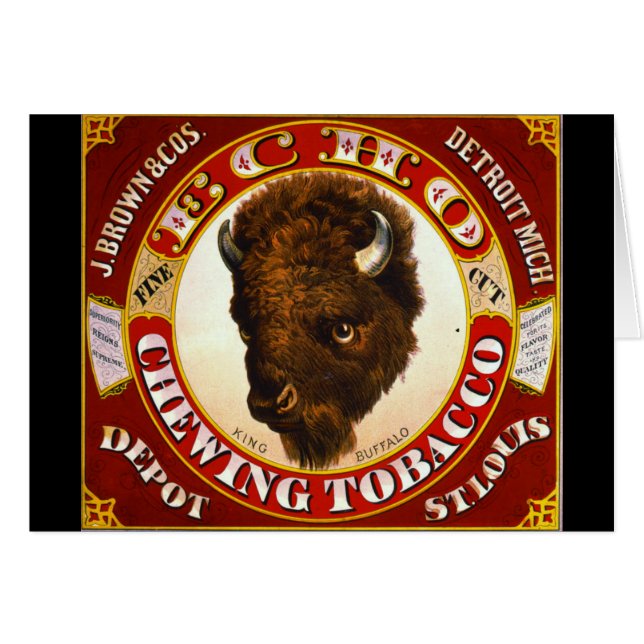 Retro Tobacco Label 1873 a (Front Horizontal)