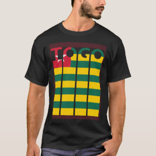 Retro Togolese Souvenir Vintage Togo Flag Togo T-Shirt