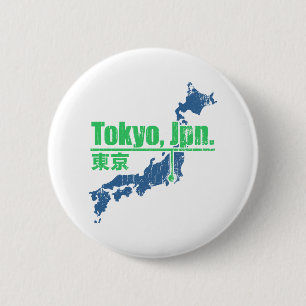 Retro Tokyo 6 Cm Round Badge