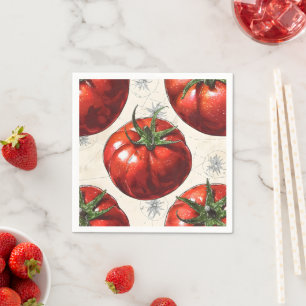 Retro Tomatoes Napkin