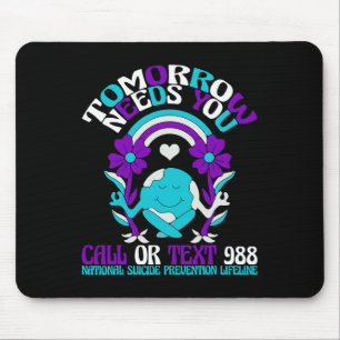 Retro Tomorrow Needs You 988 Suicide Prevention Aw Mouse Mat