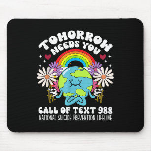 Retro Tomorrow Needs You 988 Suicide Prevention Aw Mouse Mat