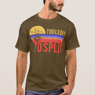 Retro Too Legit To Split Bowlers Outfit Funny Bowl T-Shirt