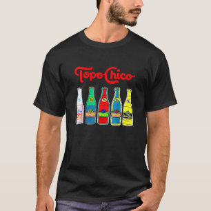 Retro Topo Distressed Arts Chico Outfits Bottled W T-Shirt