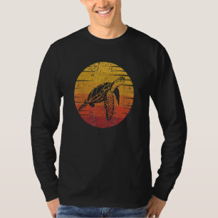 Retro Tortoise Painted Alligator Snapping Turtle T-Shirt