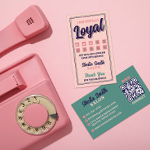Retro "Totally Loyal" Typography Cool Colour Schem
