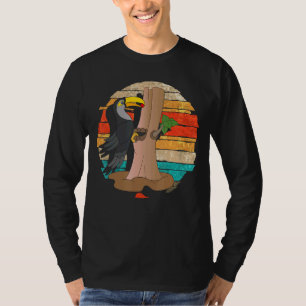 Retro Toucan Exotic Bird Animal Tropical Toucan T-Shirt