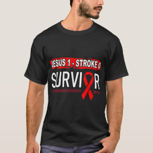 Retro Tougher Than A Stroke Stroke Survivor Jesus  T-Shirt