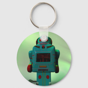 Retro Toy Robot Keychain