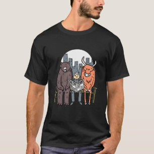 Retro Trading Forex Stock Market Bulls Vs Bears Sc T-Shirt