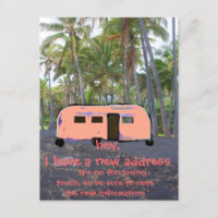 Retro Trailer Hawaiian Palm Tree New Home