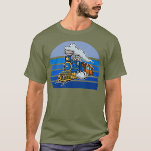 Retro Train Conductor Model Railroad Engineer T-Shirt