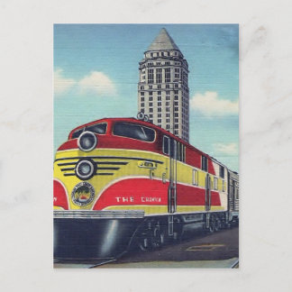 Retro Train The Champion Miami Railways Postcard